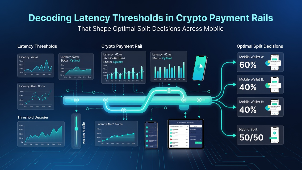 Chart displaying latency threshold ranges and split success percentages across different crypto networks