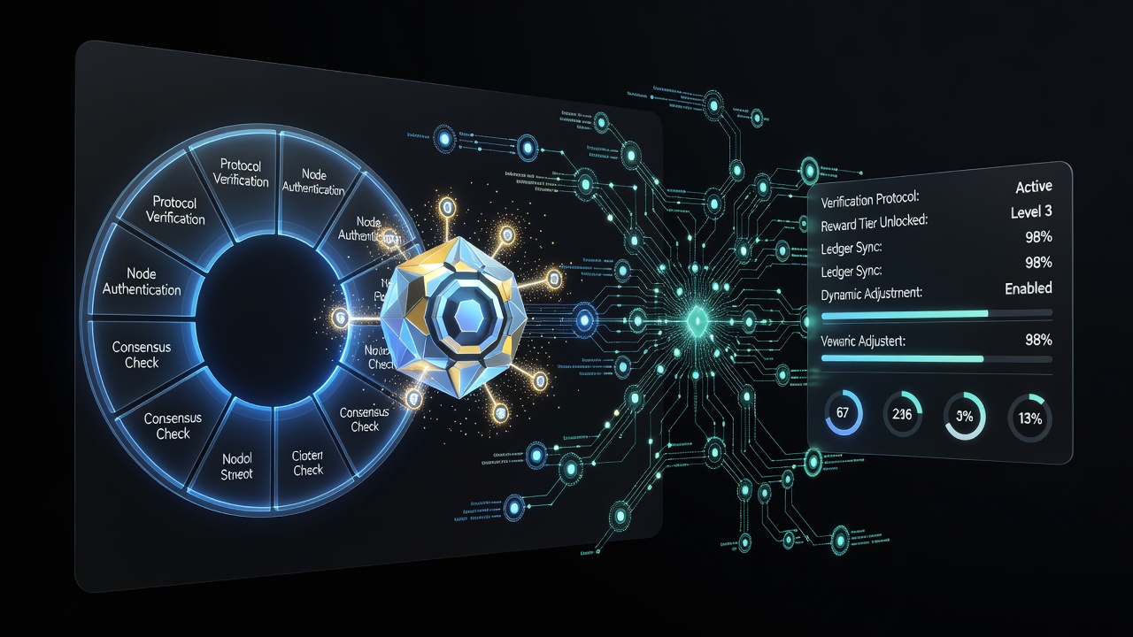 Dynamic reward unlock flowchart in blockchain card and wheel environments